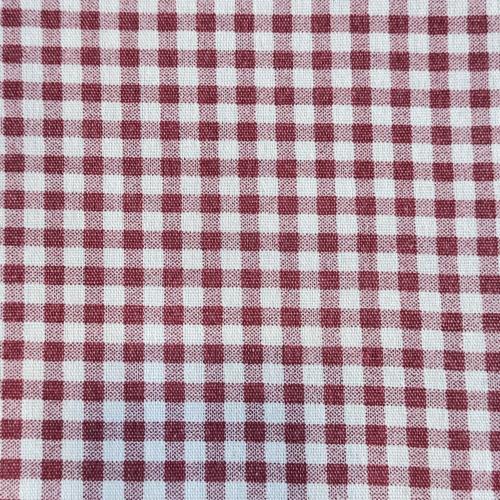 Nappe rectangulaire polyester vichy à carreaux rouge 240x150